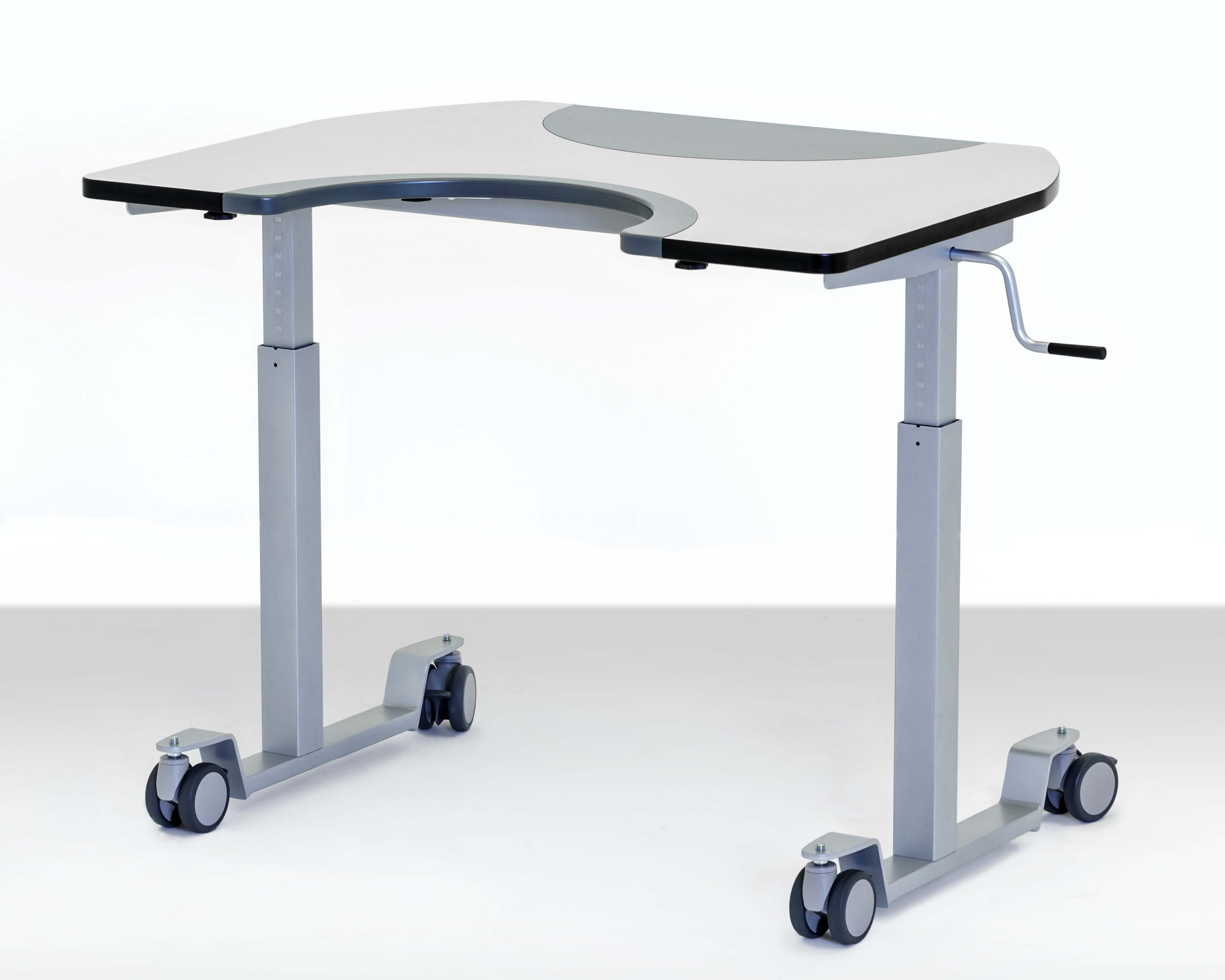 Table adossée réglable en hauteur Ergonomix